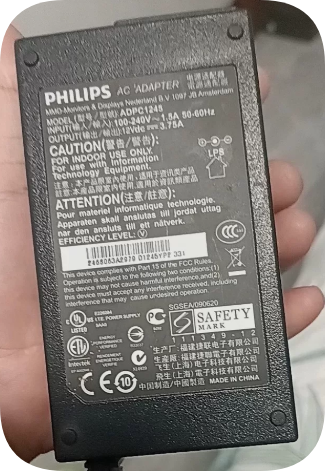 *Brand NEW* Suitable for PHILIPS ADPC1245 Power Adapter DC12V3.75A 45W Round Mouth Power Supply *Brand NEW* Suitable for PHILIPS ADPC1245 Power Adapter DC12V3.75A 45W Round Mouth Power Supply